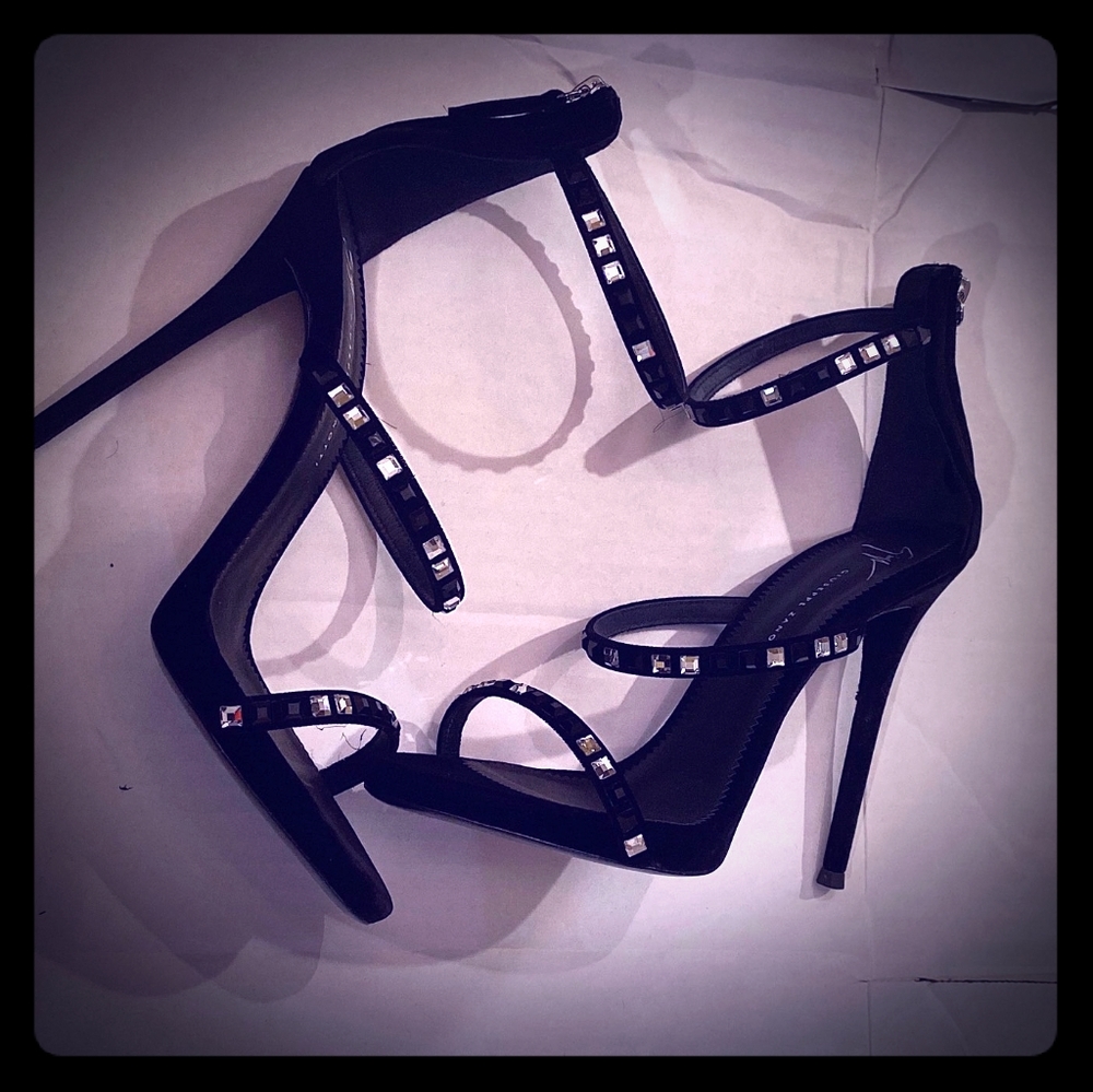 Giuseppe Zanotti black heels sandals